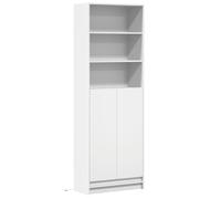 vidaXL Highboard with LED White 69x32.5x200 cm Engineered Wood, White