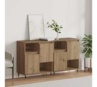 vidaXL Sideboards 2 pcs Artisan oak 120 x 35 x 70 cm Engineered wood