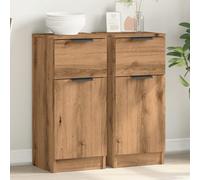 vidaXL Sideboards 2 pcs Artisan Oak 30x30x70 cm Engineered Wood cabinet