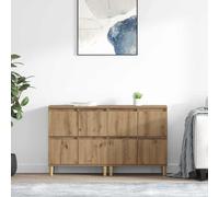 vidaXL Sideboards 2 pcs Artisan Oak 60 x 35 x 70 cm Engineered Wood