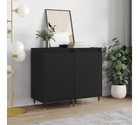 vidaXL Sideboards 2 pcs Black 40x35x70 cm Engineered Wood