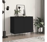 vidaXL Sideboards 2 pcs Black 40x35x70 cm Engineered Wood UK HOT