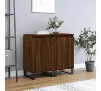 vidaXL Sideboards 2 pcs Brown Oak 40x35x70 cm Engineered Wood