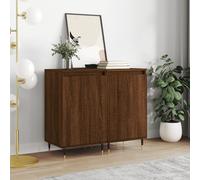 vidaXL Sideboards 2 pcs Brown Oak 40x35x70 cm Engineered Wood