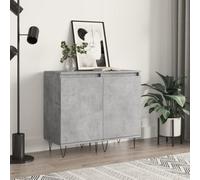 vidaXL Sideboards 2 pcs Concrete Grey 40x35x70 cm Engineered Wood