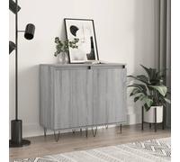 vidaXL Sideboards 2 pcs Grey Sonoma 40x35x70 cm Engineered Wood