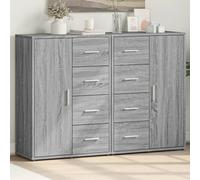 vidaXL Sideboards 2 pcs Grey Sonoma 60x31x84 cm Engineered Wood