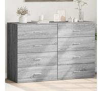 Vidaxl Sideboards 2 Pcs Grey Sonoma 60X39X80 Cm Engineered Wood