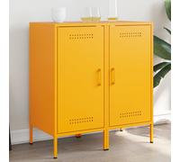 vidaXL Sideboards 2 pcs Mustard Yellow 36x39x79 cm Steel