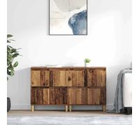 vidaXL Sideboards 2 pcs Old Wood 60 x 35 x 70 cm Engineered Wood