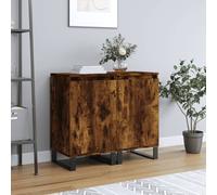 vidaXL Sideboards 2 pcs Smoked Oak 40x35x70 cm Engineered Wood
