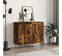 vidaXL Sideboards 2 pcs Smoked Oak 40x35x70 cm Engineered Wood