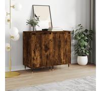 vidaXL Sideboards 2 pcs Smoked Oak 40x35x70 cm Engineered Wood