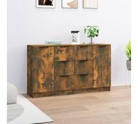 2x Sideboards Engineered Wood Cupboard Console Cabinet Multi Colours vidaXL
