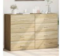 vidaXL Sideboards 2 pcs Sonoma Oak 60x39x80 cm Engineered Wood
