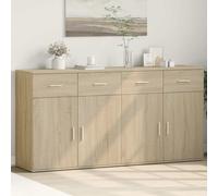 Sideboards Cupboard Storage Cabinet Highboard 2 pcs Engineered Wood vidaXL