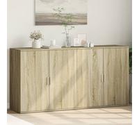 Sideboards Cupboard Storage Cabinet Highboard 2 pcs Engineered Wood vidaXL