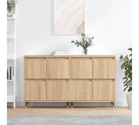 vidaXL Sideboards 2 pcs Sonoma Oak Engineered Wood