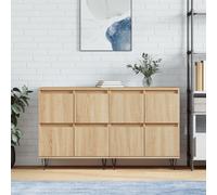 vidaXL Sideboards 2 pcs Sonoma Oak Engineered Wood
