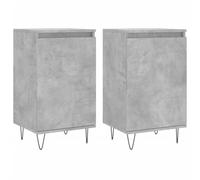 vidaXL Sideboards 2 pcs Concrete Grey 40x35x70 cm Engineered Wood