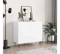 vidaXL Sideboards 2 pcs White 40x35x70 cm Engineered Wood 01 UK HOT