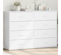 vidaXL Sideboards 2 pcs White 60x31x84 cm Engineered Wood