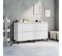 vidaXL Sideboards 2 pcs White 60x35x70 cm Engineered Wood