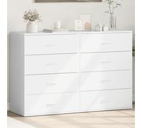 vidaXL Sideboards 2 pcs White 60x39x80 cm Engineered Wood
