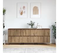 vidaXL Sideboards 3 pcs Artisan Oak