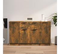 vidaXL Sideboards 3 pcs Smoked Oak Engineered Wood