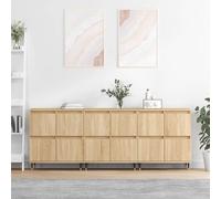 vidaXL Sideboards 3 pcs Sonoma Oak Engineered Wood