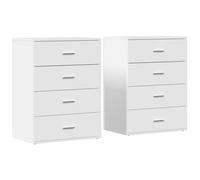 Sideboards Cupboard Storage Cabinet Highboard 2 pcs Engineered Wood vidaXL
