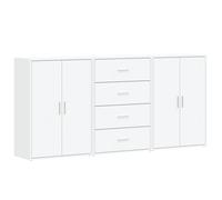 3PCS Sideboard Cabinet Home Storage Cupboard Buffet with Doors Drawers Unit