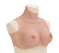 vidaXL Silicone Breastplate Natural D Cup