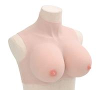 vidaXL Silicone Breastplate Caucasian H Cup