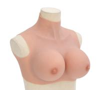 vidaXL Silicone Breastplate Natural H Cup