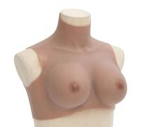 vidaXL Silicone Breastplate Tan E Cup