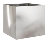 (silver, 49 x 47 x 46 cm/ 1 pcs) vidaXL Planter Raised Garden Bed Plant Pot Flower Pot Grey Weathering Steel