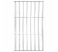 vidaXL Silver Steel Outdoor Grate 67x40x1 cm - Rectangular Grill - Modern Polished Finish - Heat- Cookware for Easy Grilling and Better Airflow