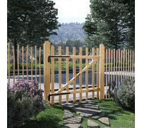 vidaXL Single-leaf gate, hazel wood, 100x100 cm, SKU: 142591 Beige