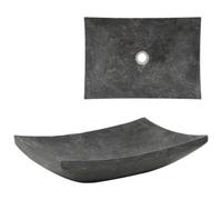Vidaxl Sink 50X35X12 Cm Marble Black
