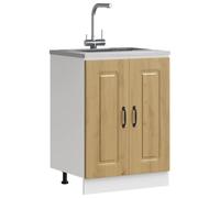 Oven Cabinets Kitchen Cabinet Oven Unit 2 pcs Lucca Engineered Wood vidaXL