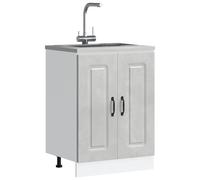 vidaXL Sink Base Cabinet Kalmar Concrete Grey 60x46x81.5 cm Engineered Wood