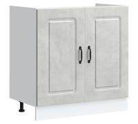 vidaXL Sink Base Cabinet Kalmar Concrete Grey 80x46x81.5 cm Engineered Wood, Grey