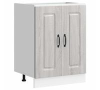 vidaXL Sink Base Cabinet Kalmar Grey Sonoma 60x46x81.5 cm Engineered Wood
