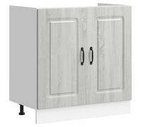 vidaXL Sink Base Cabinet Kalmar Grey Sonoma 80x46x81.5 cm Engineered Wood