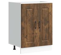 vidaXL Sink Base Cabinet Kalmar Smoked Oak 60x46x81.5 cm Engineered Wood