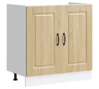 vidaXL Sink Base Cabinet Kalmar Sonoma Oak 80x46x81.5 cm Engineered Wood