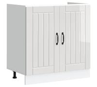 vidaXL Sink Base Cabinet Lucca High Gloss White Engineered Wood