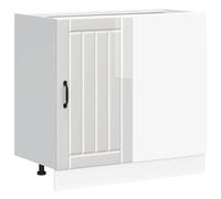 vidaXL Sink Base Cabinet Lucca High Gloss White Engineered Wood